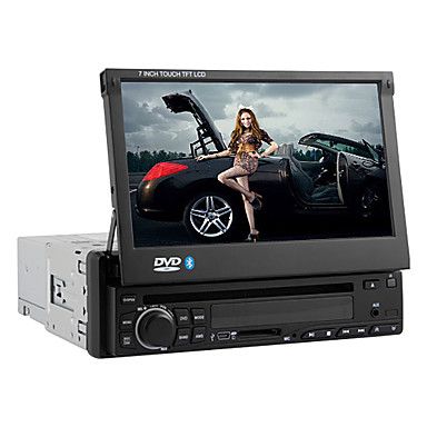 7 polegadas de tela digital de um carro din dvd player (blue