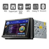 DVD Player Automotivo 7 polegadas GPS iPod Bluetooth TV RDS